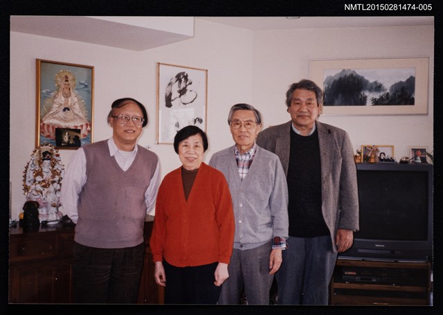 主要名稱：琦君夫婦與冰子等人合照5圖檔，第1張，共1張