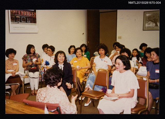 主要名稱：琦君夫婦出席休士頓工商婦女會文學座談8圖檔，第1張，共1張