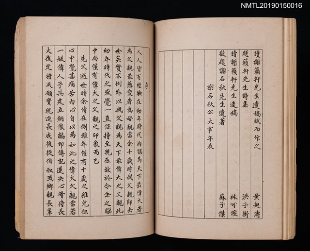 主要名稱：謝籟軒詩集/其他-附錄：籟軒唱和集圖檔，第9張，共9張