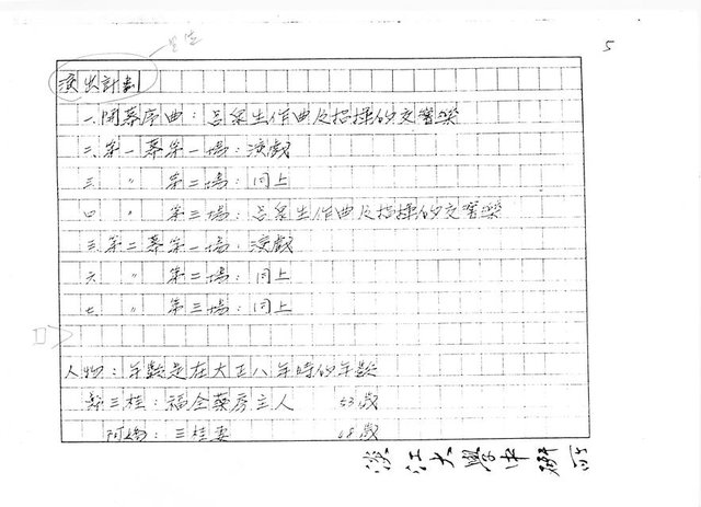 主要名稱：（劇本）閹雞（影本）圖檔，第6張，共72張