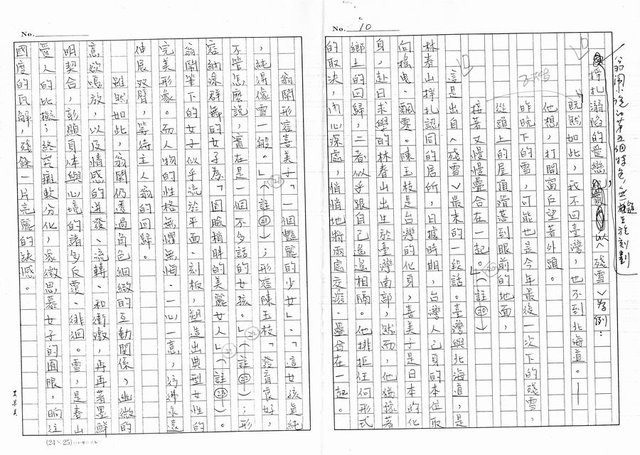 主要名稱：地平線上的幻影─淺談翁鬧小說的特質（影本）圖檔，第10張，共19張