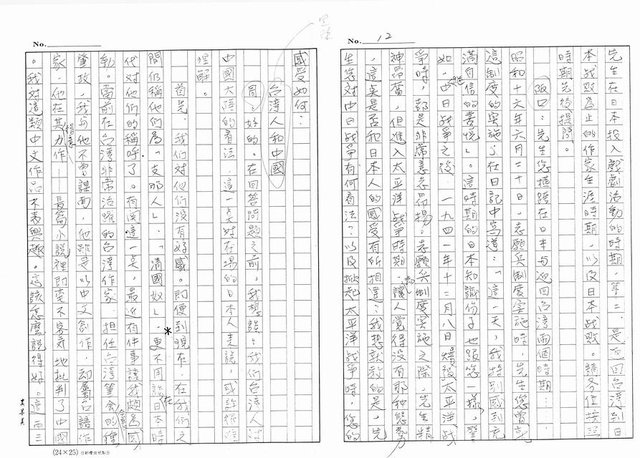 主要名稱：周金波特輯，我走過的道路－文學˙戲劇˙電影（影本）圖檔，第12張，共46張