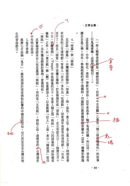 主要名稱：台灣文化概論—第三章台灣習俗的探討（影本）圖檔，第44張，共74張