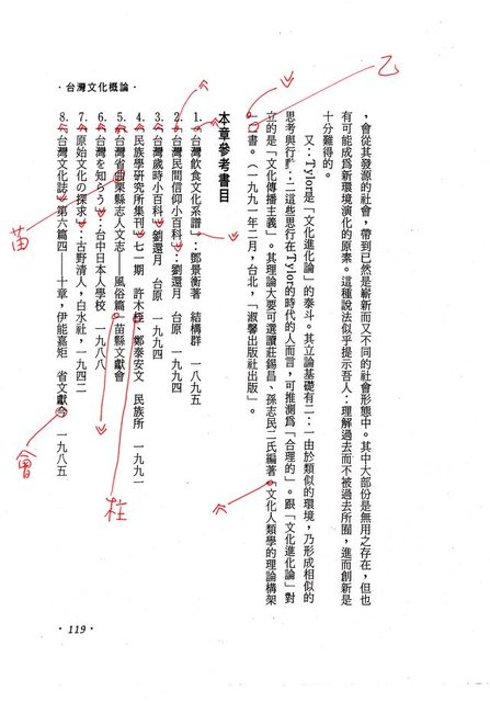 主要名稱：台灣文化概論—第三章台灣習俗的探討（影本）圖檔，第73張，共74張