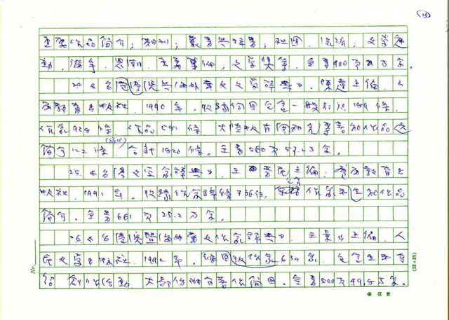 主要名稱：我所知道的中國「台灣文學研究」簡報圖檔，第10張，共18張