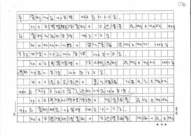 主要名稱：我所知道的中國「台灣文學研究」簡報圖檔，第13張，共18張