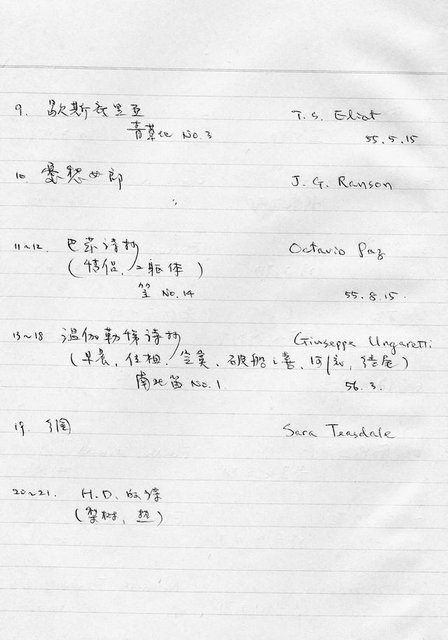 主要名稱：譯詩集錄圖檔，第3張，共3張