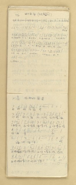 主要名稱：謠諺等歌曲譜(小筆記本)圖檔，第29張，共57張