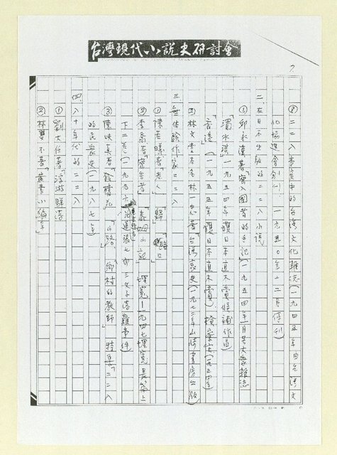 主要名稱：談日本岡崎郁子論二二八與文學（影本）圖檔，第7張，共8張