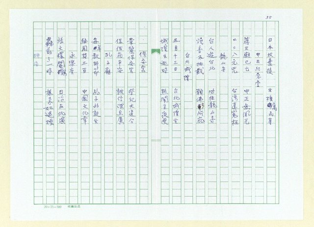 主要名稱：巫永福短句集圖檔，第39張，共81張