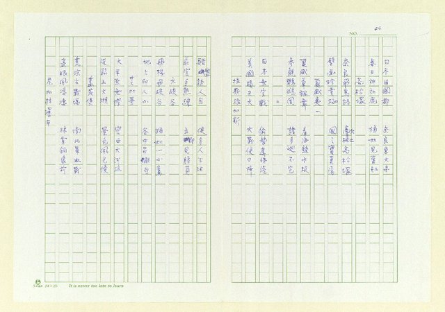 主要名稱：巫永福短句集圖檔，第48張，共81張