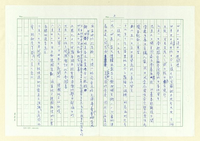 主要名稱：巫永福年譜圖檔，第2張，共54張