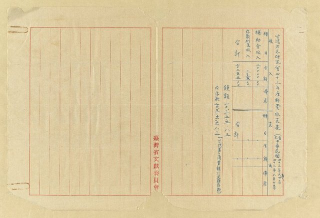 主要名稱：台灣省特種教育基金處理委員會與省台灣方志研究會往返公函資料圖檔，第5張，共5張