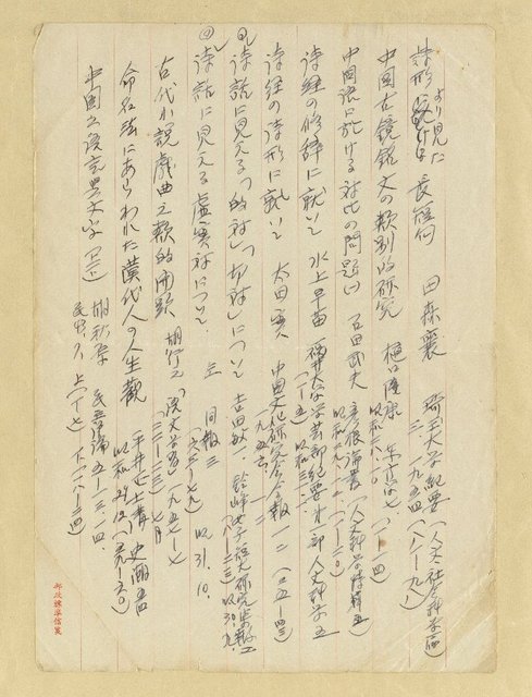 主要名稱：書目筆記資料（中國思想.文學史…）圖檔，第4張，共10張