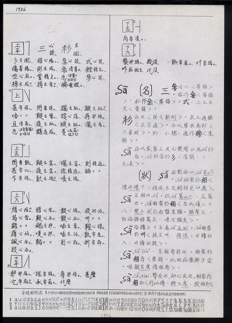 主要名稱：臺灣漢語辭典 s（手抄稿影本） 圖檔，第10張，共135張