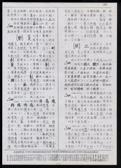 主要名稱：臺灣漢語辭典 s（手抄稿影本） 圖檔，第25張，共135張