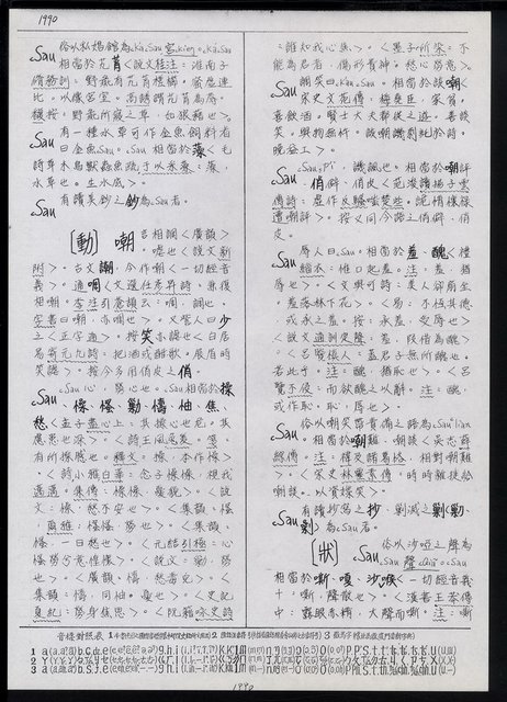 主要名稱：臺灣漢語辭典 s（手抄稿影本） 圖檔，第44張，共135張