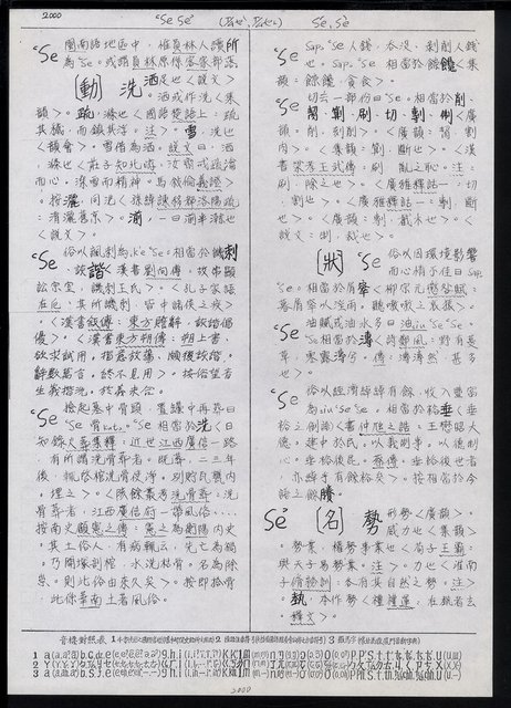 主要名稱：臺灣漢語辭典 s（手抄稿影本） 圖檔，第54張，共135張