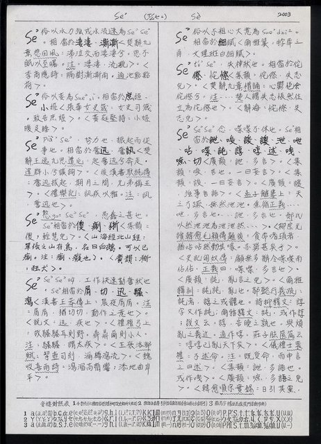 主要名稱：臺灣漢語辭典 s（手抄稿影本） 圖檔，第57張，共135張