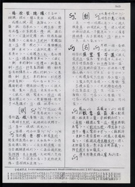 主要名稱：臺灣漢語辭典 s（手抄稿影本） 圖檔，第67張，共135張