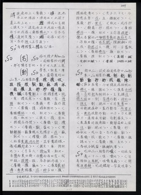 主要名稱：臺灣漢語辭典 s（手抄稿影本） 圖檔，第73張，共135張