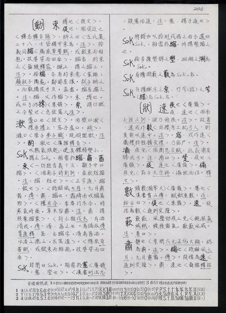 主要名稱：臺灣漢語辭典 s（手抄稿影本） 圖檔，第79張，共135張