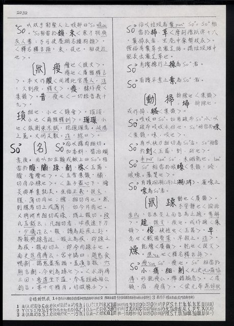 主要名稱：臺灣漢語辭典 s（手抄稿影本） 圖檔，第86張，共135張