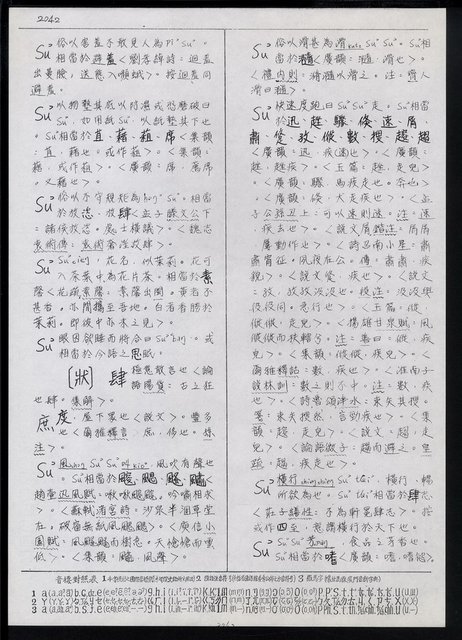 主要名稱：臺灣漢語辭典 s（手抄稿影本） 圖檔，第96張，共135張