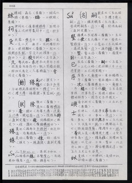 主要名稱：臺灣漢語辭典 s（手抄稿影本） 圖檔，第98張，共135張