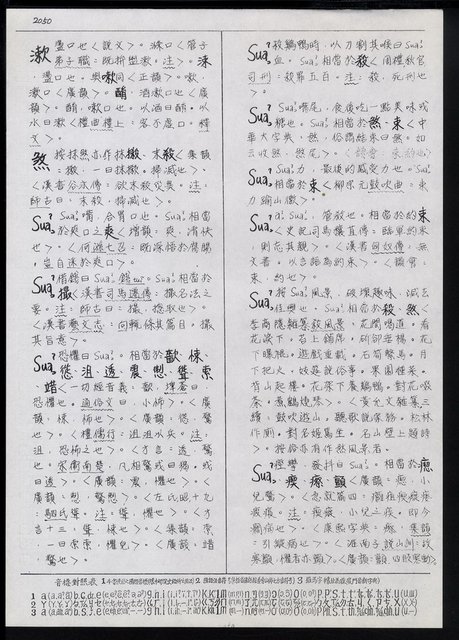 主要名稱：臺灣漢語辭典 s（手抄稿影本） 圖檔，第104張，共135張