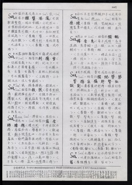 主要名稱：臺灣漢語辭典 s（手抄稿影本） 圖檔，第105張，共135張