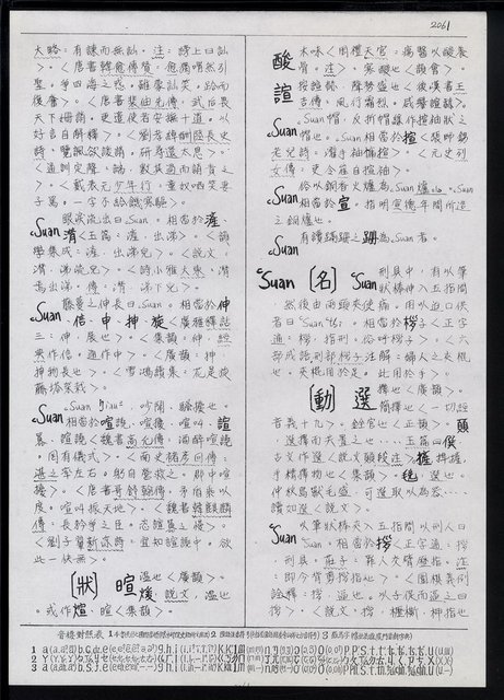 主要名稱：臺灣漢語辭典 s（手抄稿影本） 圖檔，第115張，共135張