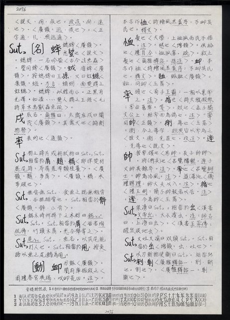 主要名稱：臺灣漢語辭典 s（手抄稿影本） 圖檔，第130張，共135張