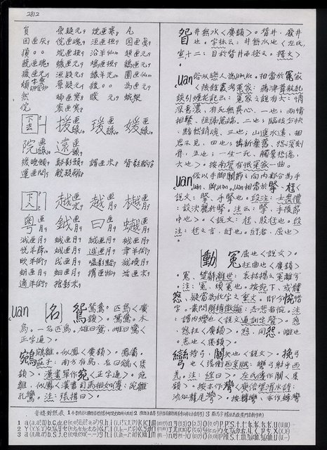 主要名稱：臺灣漢語辭典 u（手抄稿影本） 圖檔，第27張，共63張