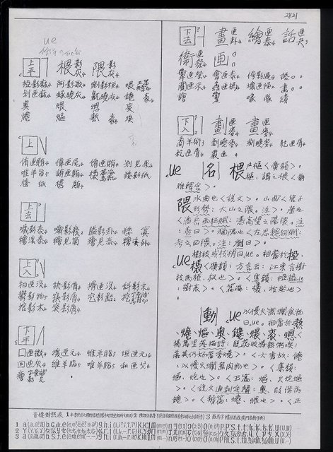 主要名稱：臺灣漢語辭典 u（手抄稿影本） 圖檔，第36張，共63張