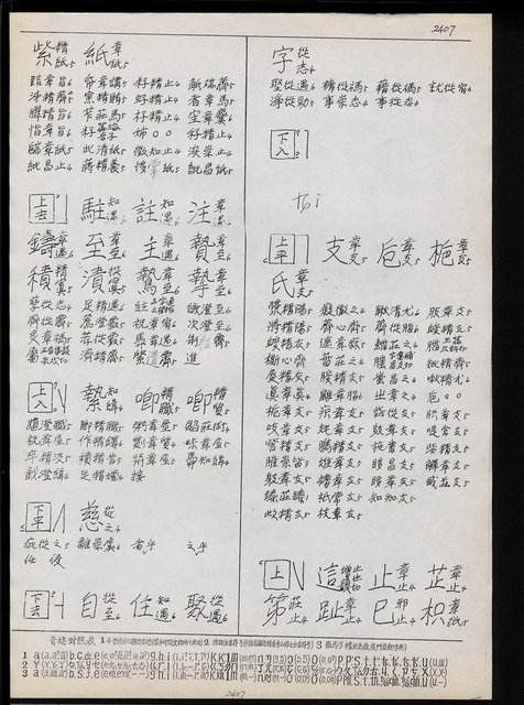 主要名稱：臺灣漢語辭典 tɕi（手抄搞影本）圖檔，第4張，共108張