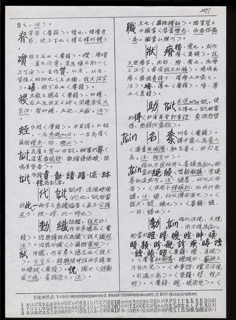 主要名稱：臺灣漢語辭典 tɕi（手抄搞影本）圖檔，第93張，共108張