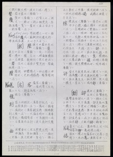 主要名稱：臺灣漢語辭典 K‘（2）（手抄稿影本） 圖檔，第6張，共88張