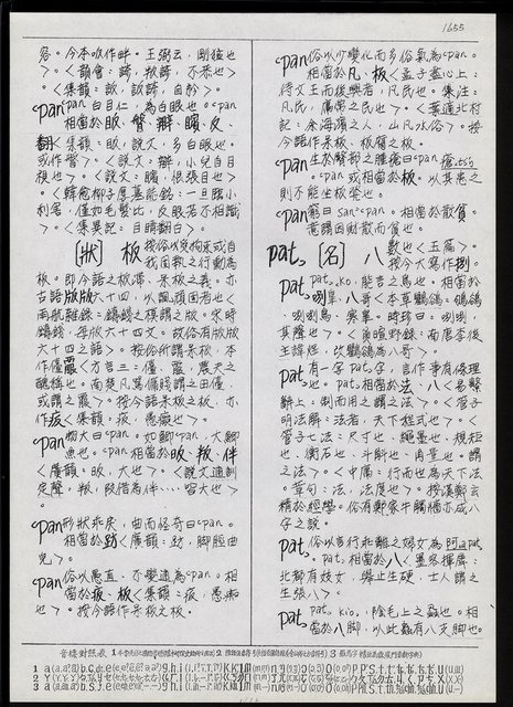 主要名稱：臺灣漢語辭典 P （1）（手抄稿影本） 圖檔，第27張，共92張