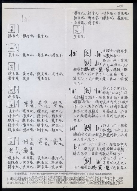 主要名稱：臺灣漢語辭典 L（1）（手抄稿影本） 圖檔，第10張，共109張