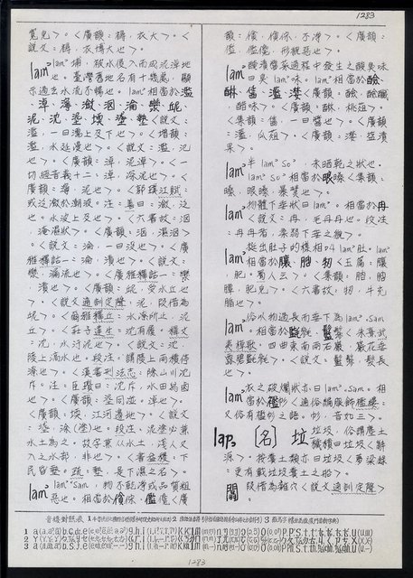 主要名稱：臺灣漢語辭典 L（1）（手抄稿影本） 圖檔，第18張，共109張