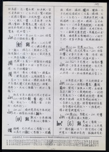 主要名稱：臺灣漢語辭典 L（1）（手抄稿影本） 圖檔，第26張，共109張