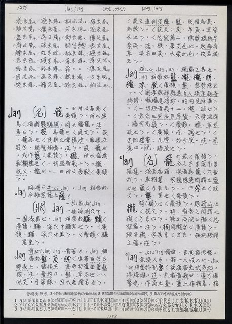 主要名稱：臺灣漢語辭典 L（1）（手抄稿影本） 圖檔，第33張，共109張