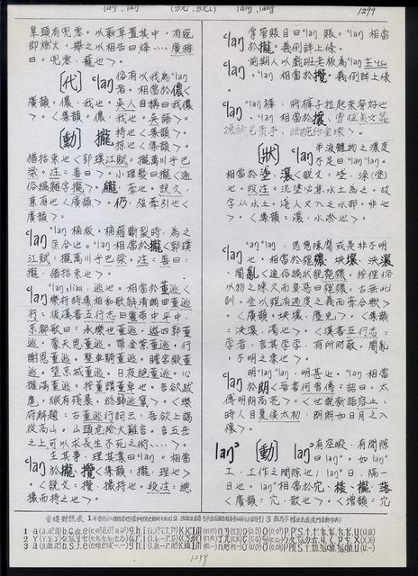 主要名稱：臺灣漢語辭典 L（1）（手抄稿影本） 圖檔，第34張，共109張