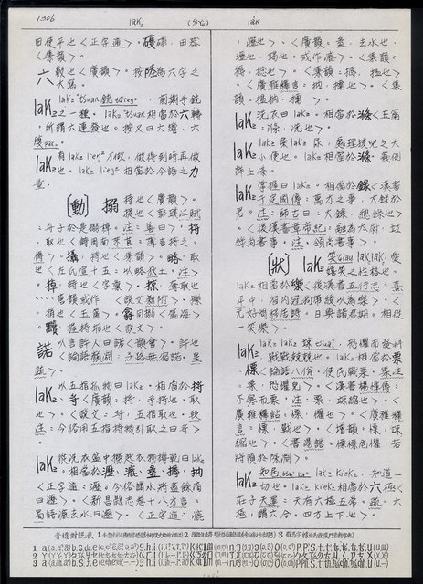 主要名稱：臺灣漢語辭典 L（1）（手抄稿影本） 圖檔，第41張，共109張