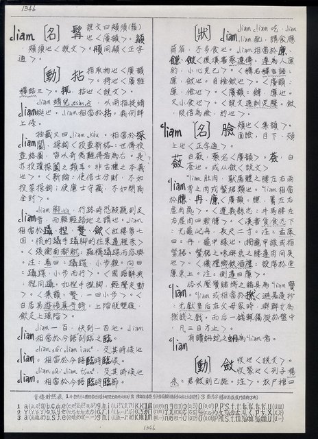 主要名稱：臺灣漢語辭典 L（1）（手抄稿影本） 圖檔，第81張，共109張