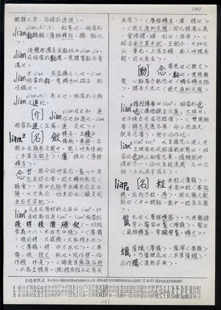 主要名稱：臺灣漢語辭典 L（1）（手抄稿影本） 圖檔，第86張，共109張