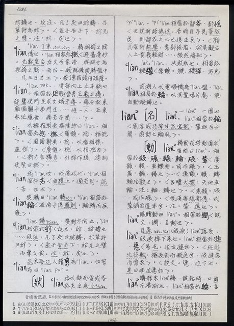 主要名稱：臺灣漢語辭典 L（1）（手抄稿影本） 圖檔，第91張，共109張