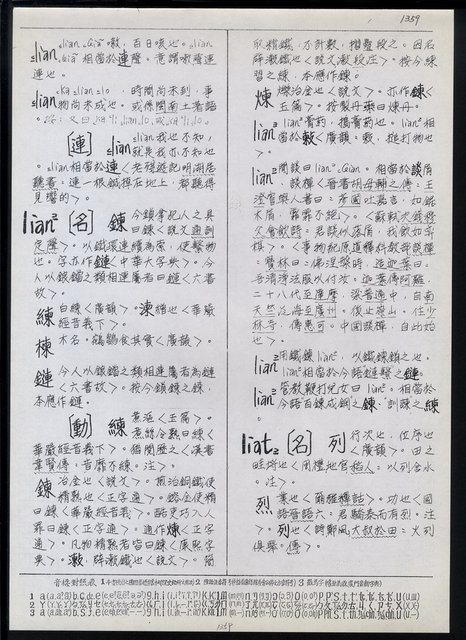 主要名稱：臺灣漢語辭典 L（1）（手抄稿影本） 圖檔，第94張，共109張