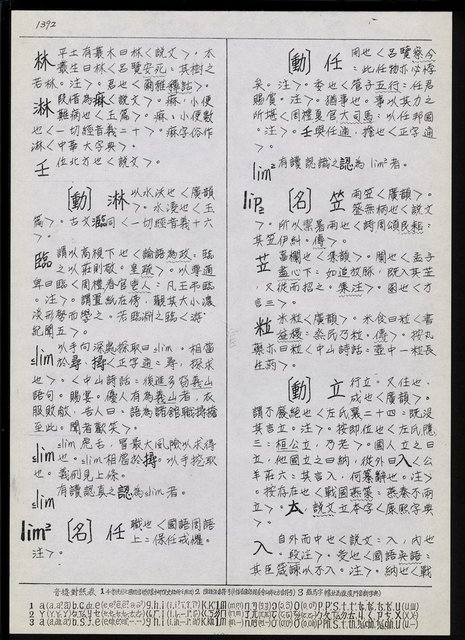 主要名稱：臺灣漢語辭典 L（2）（手抄稿影本） 圖檔，第20張，共105張